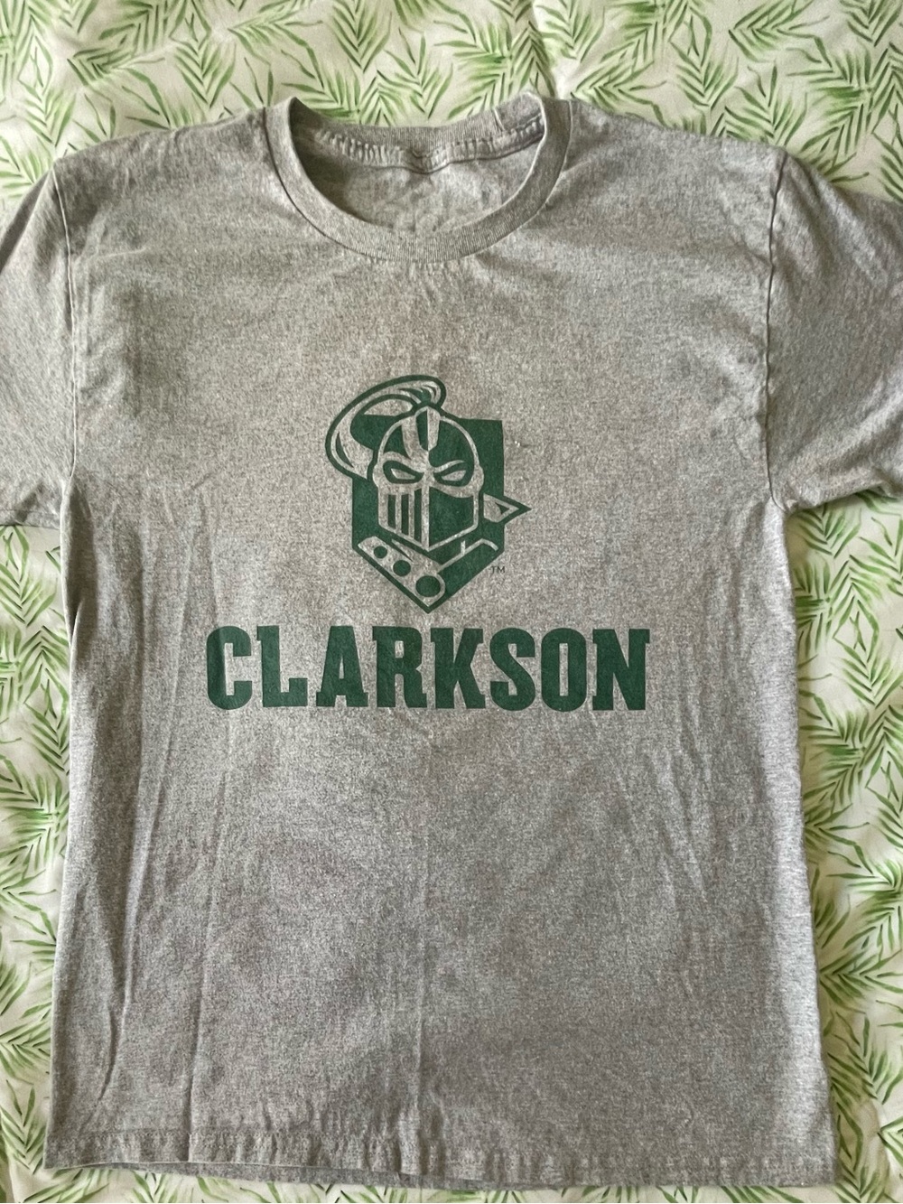 Clarkson Logo Graphic Tee - Gray & Forest Green